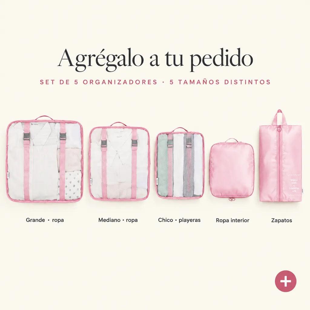 Upsell Set De Organizadores De Viaje 5 En 1