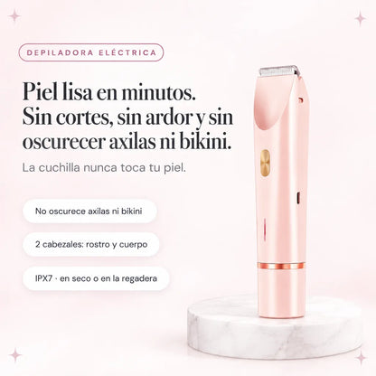 Depiladora Mujer Con Doble Cabezal