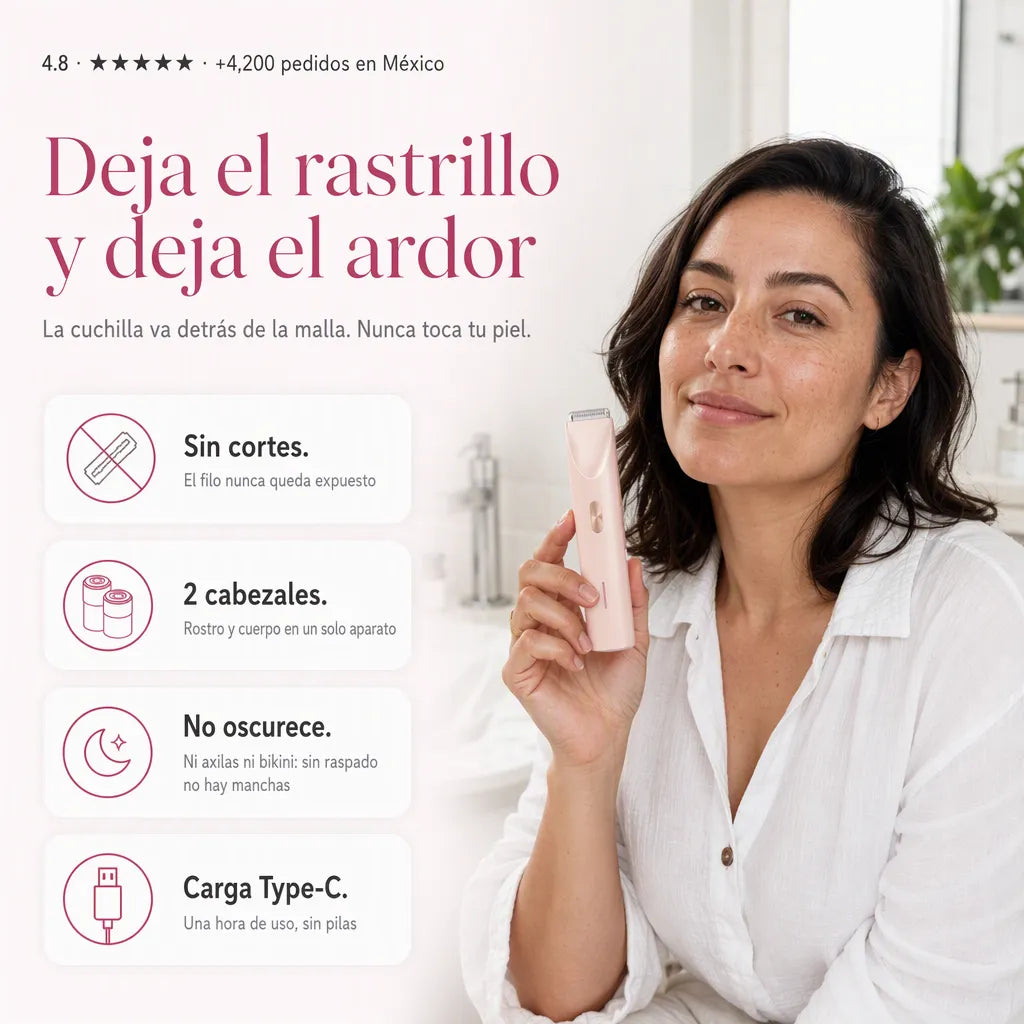 Depiladora Mujer Con Doble Cabezal
