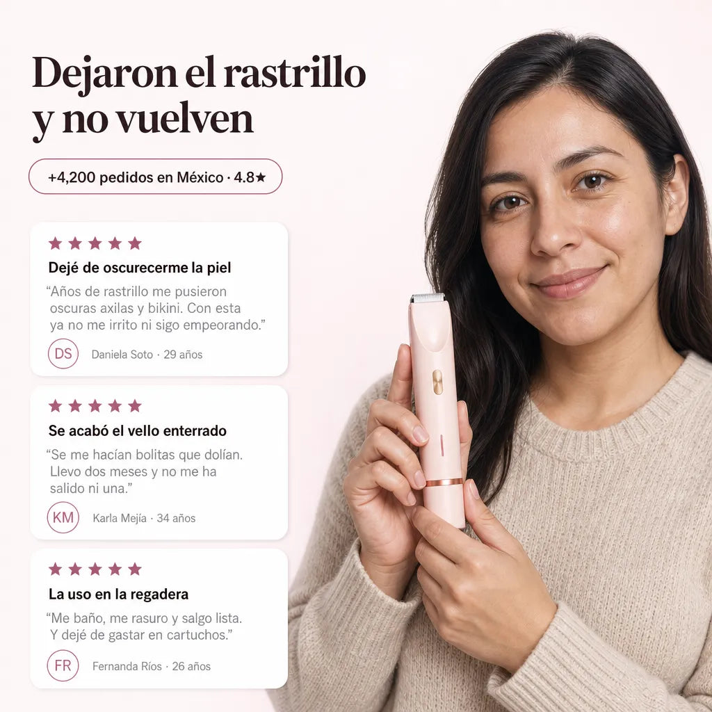 Depiladora Mujer Con Doble Cabezal