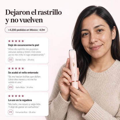 Depiladora Mujer Con Doble Cabezal