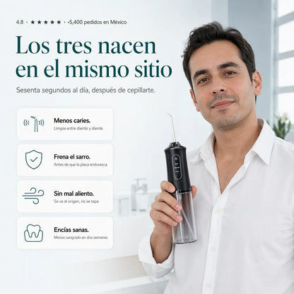 Irrigador Bucal Limpiador De Dientes + Regalo