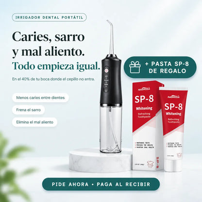 Irrigador Bucal Limpiador De Dientes + Regalo