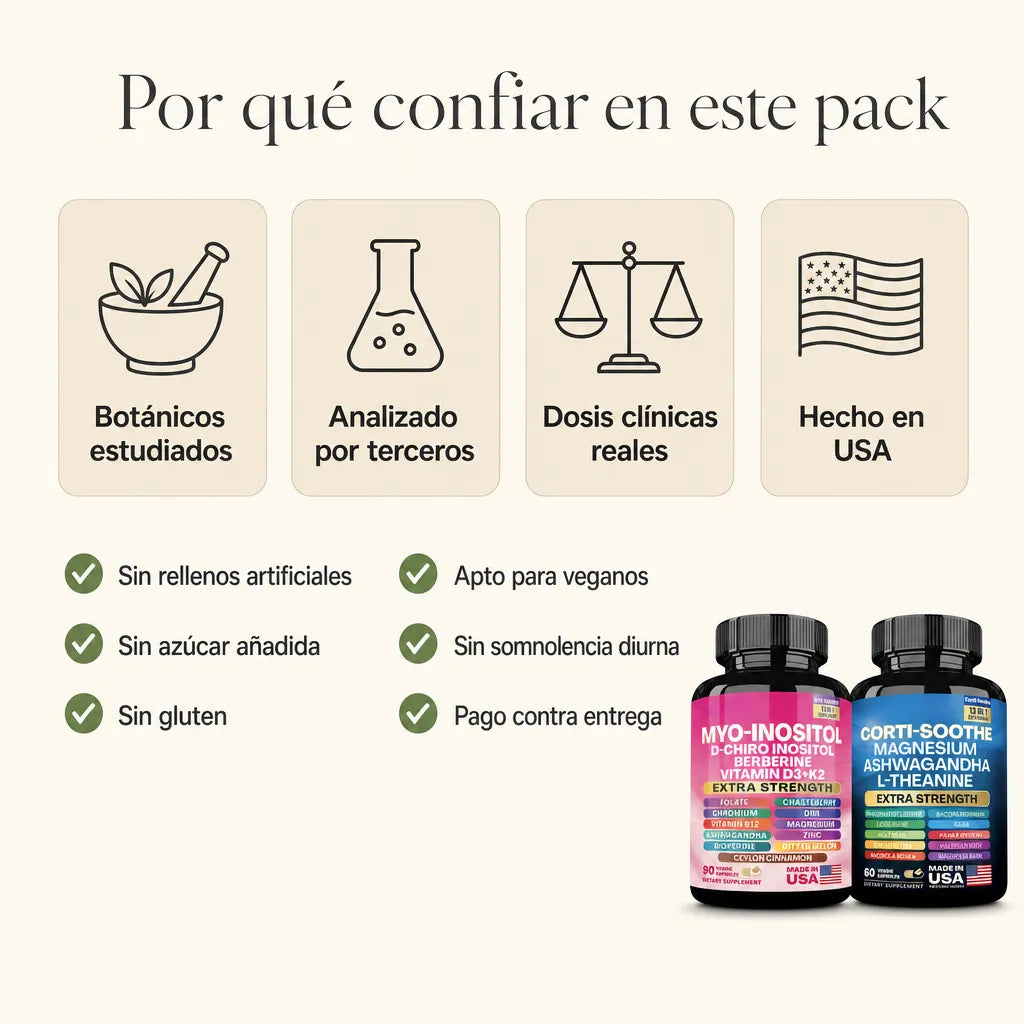 Combo Inositol y Cortisol